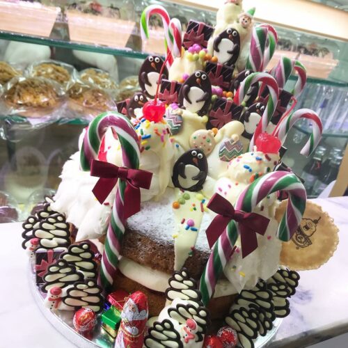 Santa's Sponge Grotto Cake