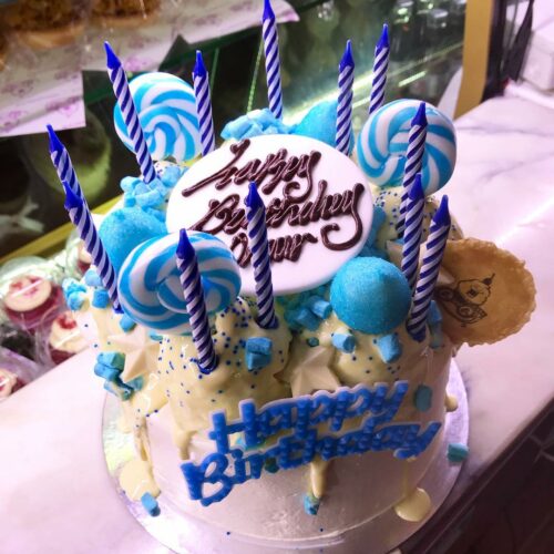 Blue Birthday Cake
