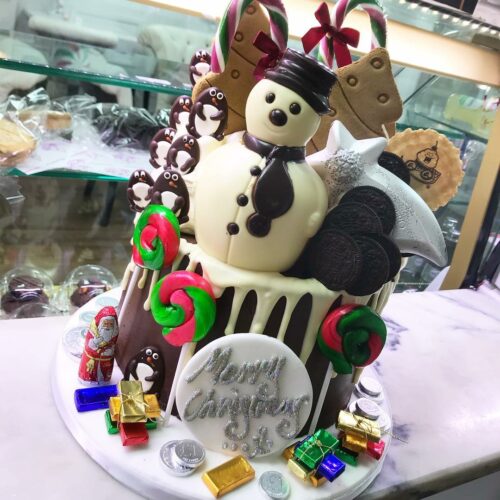 Snowman Christmas Cake
