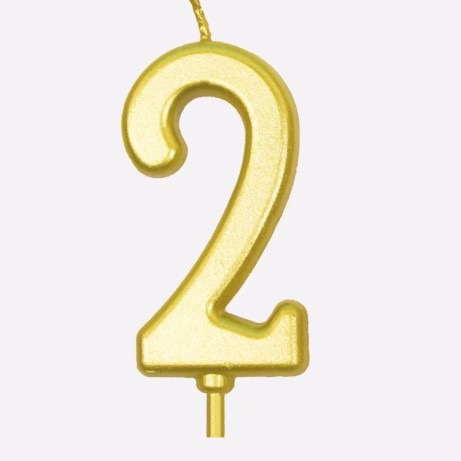 Gold No 2 Candle