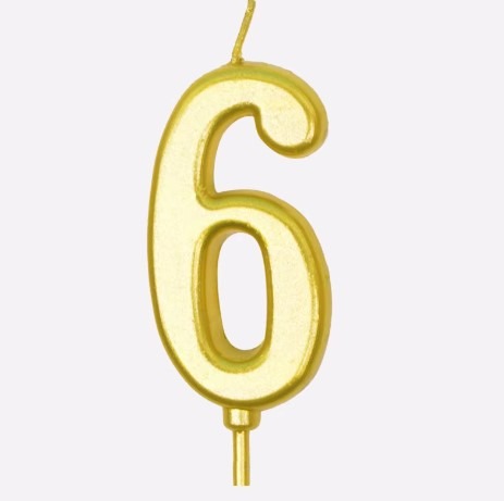 Gold No 6 Candle