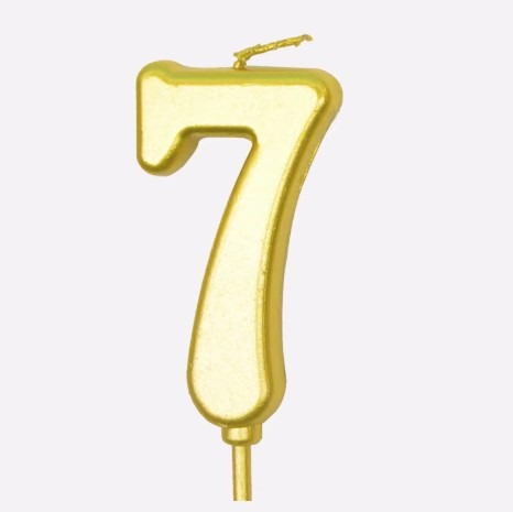 Gold No 7 Candle