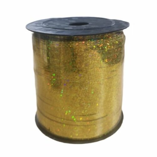 Holographic Gold 5mm X 500 Yards Curling Ribbon