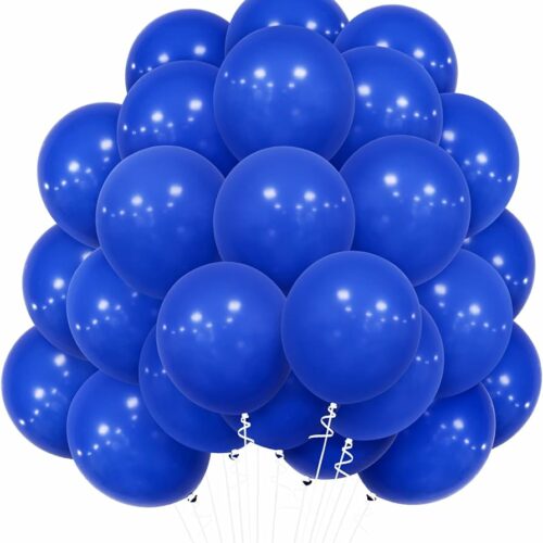 12 Inch Royal Blue Latex Balloons 100pcs