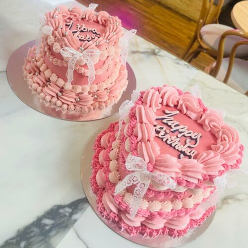 Vintage Heart Cake