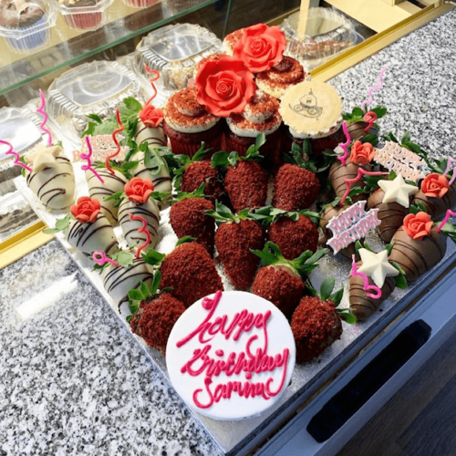 Red velvet delight platter