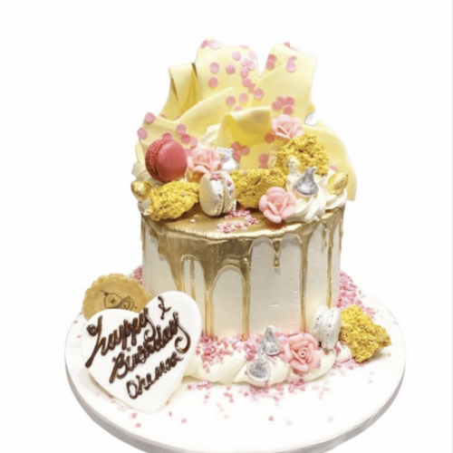 Golden Drip Cake
