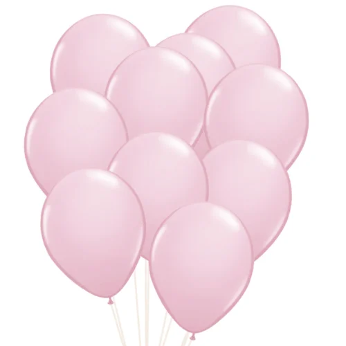 12 Inch Baby Pink Latex Balloons 100pcs