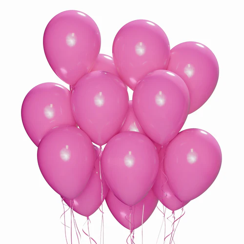 12 Inch Candy Pink Latex Balloons 100pcs