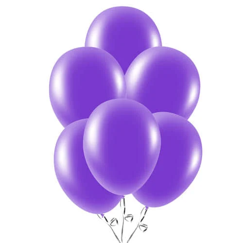 12 Inch Lilac Latex Balloons 100pcs